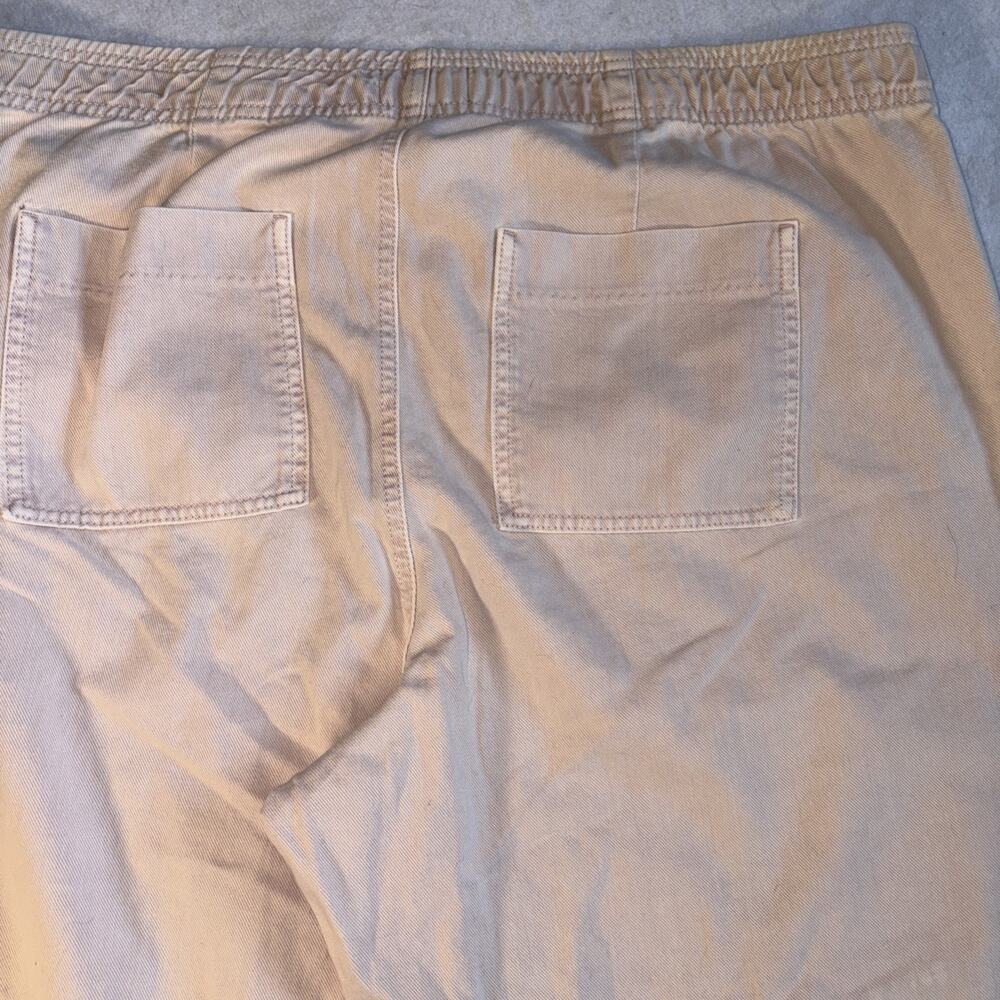 Gap Denim Wm XXL Pull On High Rise Wide Leg Pants Nude Rose Utility Casual Jeans - Picture 11 of 12
